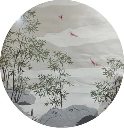 Marquetry — Bamboo & Birds Landscape main