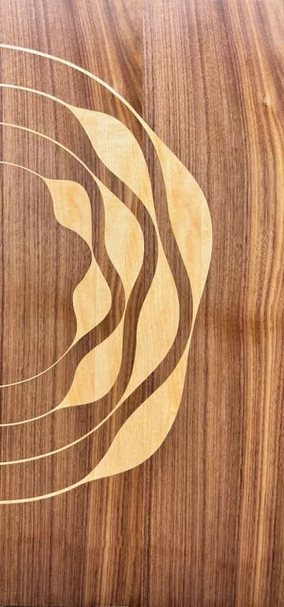 Marquetry — Walnut Swirl Inlay main