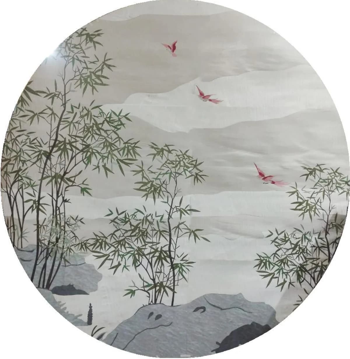 Marquetry — Bamboo & Birds Landscape main